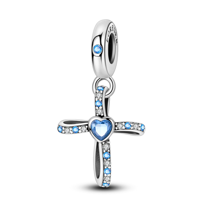 Charm Silver 925 Beads Blue Series Fit Bracelet Charms DIY Original Fashion  Pendants For Jewelry Maing