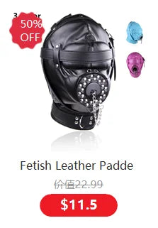 Exotic Accessories of Leather Bondage Fetish Eye Mask Sex Toys for Women Couples Bdsm Cosplay Blindfold Erotic Flirting Costumes