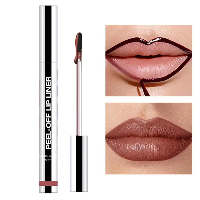 Peel Off Lip Liner Matte Lip Liner Peel Off Lipgloss Waterproof Velvet Lipline Red Brown Not Easy Fade Lipstick Cosmetic