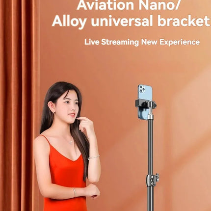 170cm Stretchable Holder Adjustable Height for Mobile Phone Live Support Tripod Multi-functional Recording Selfie Landing Tripod