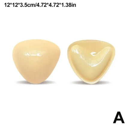 1 Pair Solid Self Adhesive Bra Double Both Sided Sticky Push Up Bra Inserts Reusable Adhesive Ultra Breast Lift Padding Insert