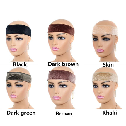 1PC Adjustable Wig Grip Band for Lace Front, No-slip Velvet Wig Grip Headbands for Women Keeping Wigs in Place