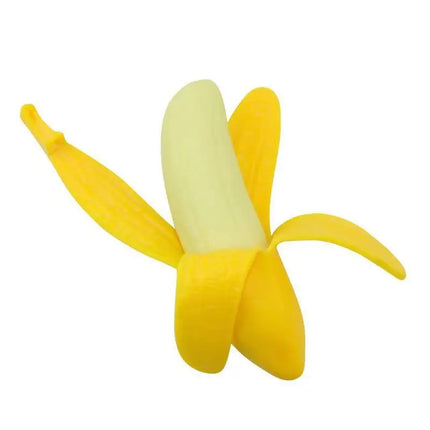 Viral Peeled Banana Squishy Toy Simulation Fruit Funny Prank Stress Relief Squeeze Decompression Vent Toy