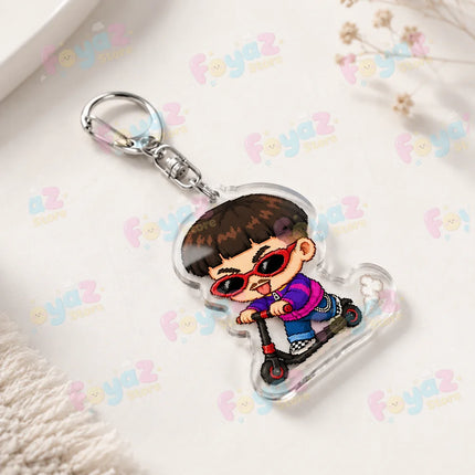 Rapper Oliver Tree Keychain for Accessories Bag Charm Ugly Is Beautiful Boy Music Key Chain Ring Jewelry Fans Gifts