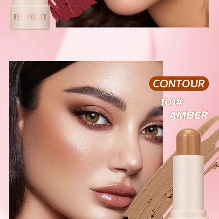 BEAUTY GLAZED multi-colour matte highlight blush stick glazed non-stick glass delicate and supple multi effect makeup