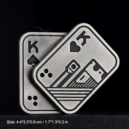 EDC Push Slider Metal Fidget Anti Stress Toys Adults Finger Spinner Poker Relieve Anxiety Toy Portable Pop Magnetic Slider Games