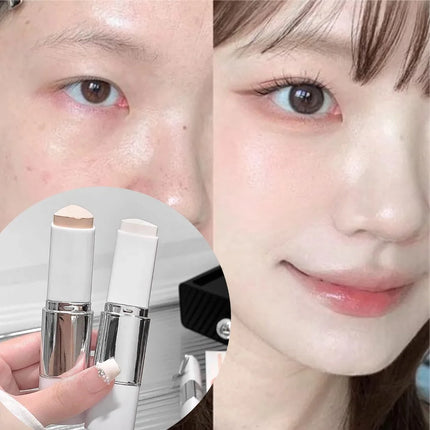 Natural Matte Double Head Foundation Make-up Stick High Coverage Pore Invisible Makeup Foundation Stick Long Lasting Make-up