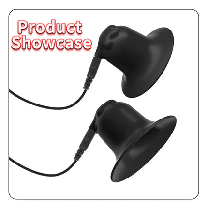 Electric Shock Pulse Nipple Sucker Enlarger Nipple Clamp Vacuum Stimulate Breast Enlarger SM Adult Orgasm Sex Toys For Women Gay