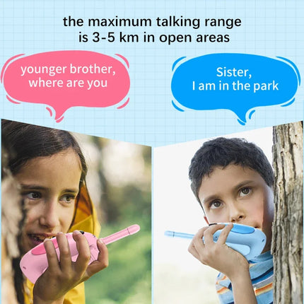2PCS Children's Wireless Phone walkie talkie Portable Parent Child Interactive 3KM Long Range  walkie talkie Toys Phone Gifts