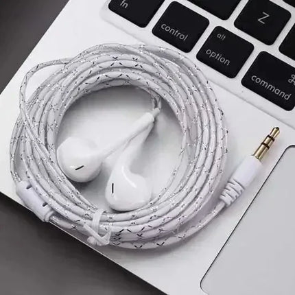 Wired Earphones 3 meters 3m 2m Long Line Jack 3.5mm Computer Headset Crystal Headphones 5 Generation Earplugs TV PC headsets