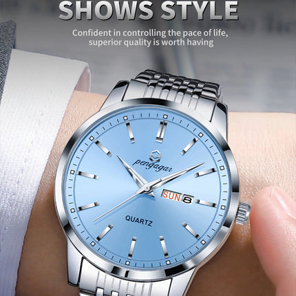 2025 New Top Brand Luxury Men's Wristwatch Waterproof Luminous Date Men's Watches Stainless Steel Quartz 43mm Men's Watch Male Watch