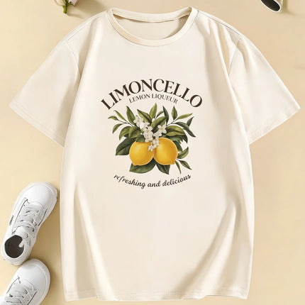 Kids Lemon Design Funny T-Shirts Children's T-Shirt Boys Girls Summer Spring Casual Top Tee Shirt