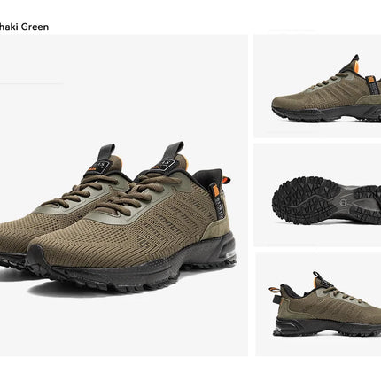 Baasploa Men Running Shoes Lightweight Breathable Jogging Sport Shoes Male Lace-up Fashion Comfort Casual Sneakers Non-slip