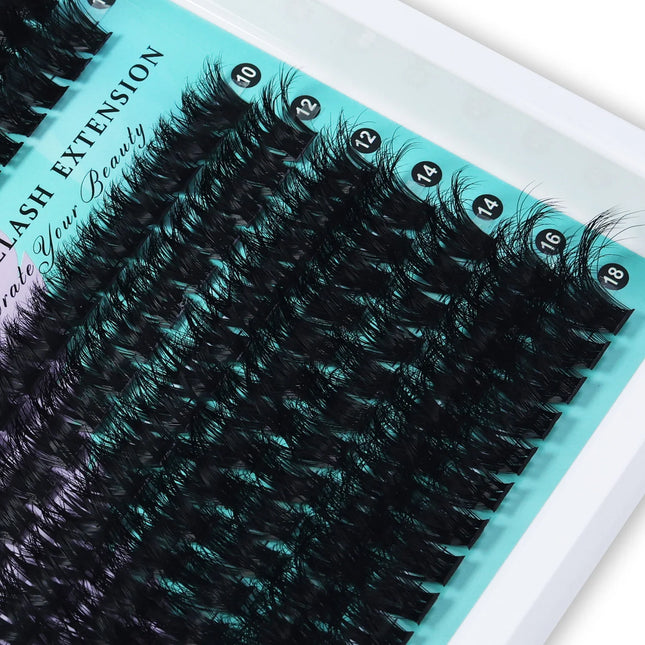 5D Fluffy Cluster Lashes 30D-150D Thick Individual Eyelash Clusters 10-18mm Natural Look Reusable DIY Eyelash Extensions
