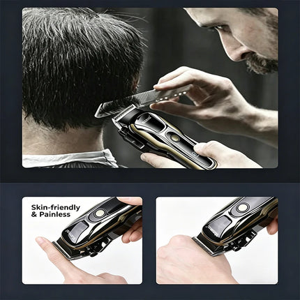 Kemei PG1990A T9 Rechargeable Hair Clipper or Limit Combs Professional Cordless  Hair Trimmer Men's Hair Cutting Machine Barber
