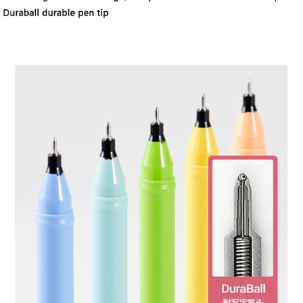 KACO x PANTONE Gel Pens,28 Full Colors Annual Representative Color 0.5 Black Durable Writing High Capacity Signature Pens Kawaii