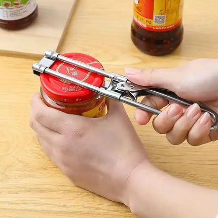 Adjustable Multi-Function Bottle Opener For Kitchen Tools Stainless Steel Lids Off Jar Opener Labor-Saving Screw Can Opener