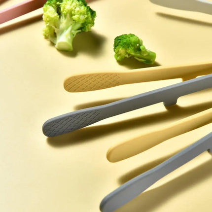 Silicone Food Toast Tongs Trivet Tongs Non-slip Heat Resistant BBQ Salad Cooking Serving Clamp Steak Pasta Clip For Kitchen 2026