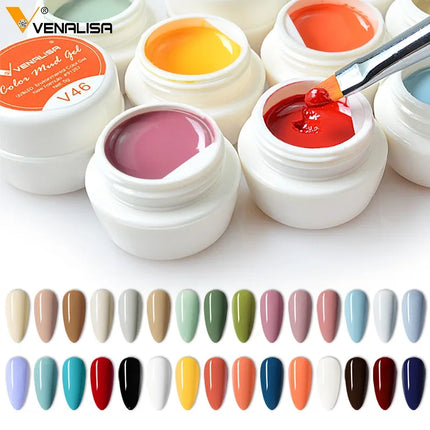 VENALISA Color Mud Gel Pure DIY Nail Art Design UV Gel Polish Professional Manicure Varnishes for Quality Artistry