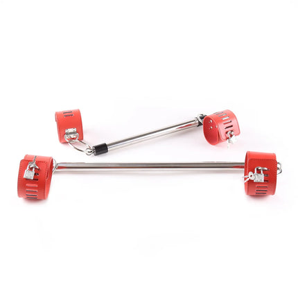 Sex Toy Kit of Spreader Bar Couples Adjustable Cuff BDSM Handcuffs Leg Cuff for SM Slave Restraint Sextoy Removable Cuffs Toy