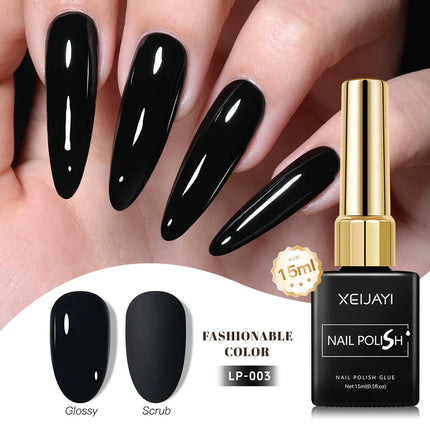 Colored Square Bottle Nail Varnish Gel 60 Colors Gloss Matte Ice-clear Nail Polish Fruit Green Nail Art Soak Off UV Gel Lacquer