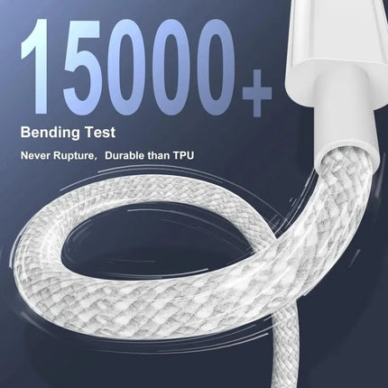 20Pcs 100W PD USB-C to USB C Fast Charger Cable For Apple iPhone 17 Pro Max 16 15 Plus 14 13 12 11 X XS Type C Quick Charging