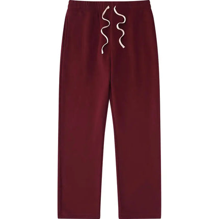 High-end sweatpants made of 350g American retro blended fabric, custom logo, casual and loose fit, breathable, large size sweatp