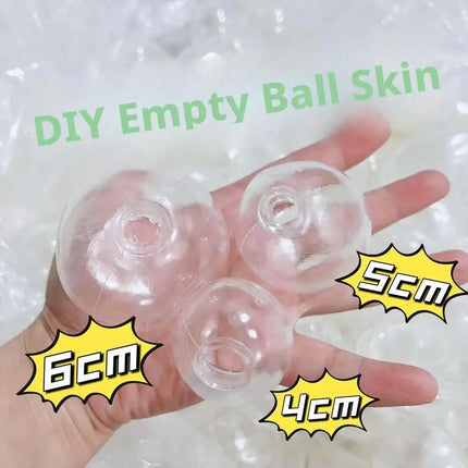 4/5/6CM TPR Empty Water Ball Skin Stress Relieving Hand-made Empty Ball Shell DIY Ball Skin Toy Water Ball Filling Accessories