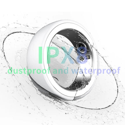 Waterproof R08M Health Smart Ring Nano Ceramic Stainless Steel Rings Heart Rate Blood Oxygen Sleep Emotion Monitor Sport For Man