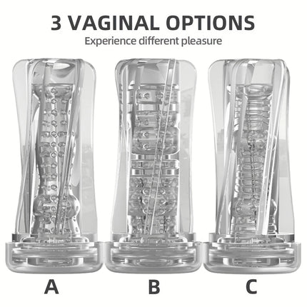 Transparent Vagina Adult Endurance Exercise Adult supplies Vacuum Pocket Cup Male Masturbator Cup Soft Pussy Sex Toys for Men