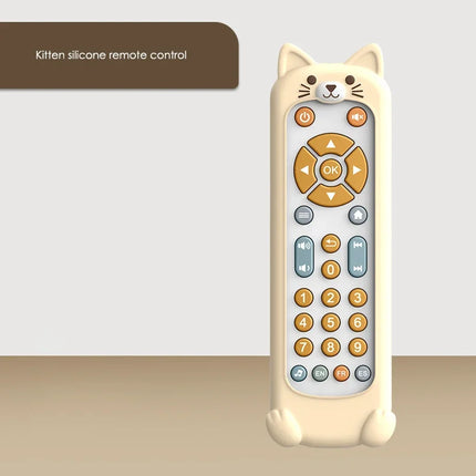 Infant Simulation TV Remote Control Toys with Music and Light Musical Baby Toy Sensory Remote Kid Baby Toys for 1 2 3 Year Old
