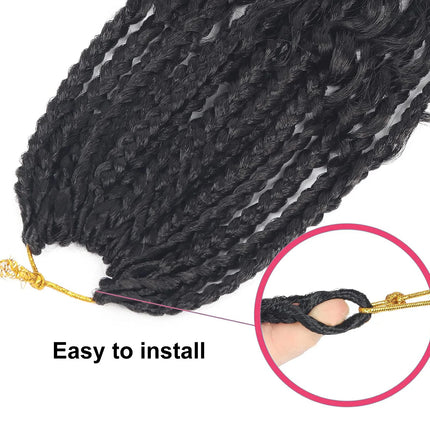 10-inch, 1-pack, 13 strands synthetic Bohemian curly hair is suitable for wedding and travel purposes.