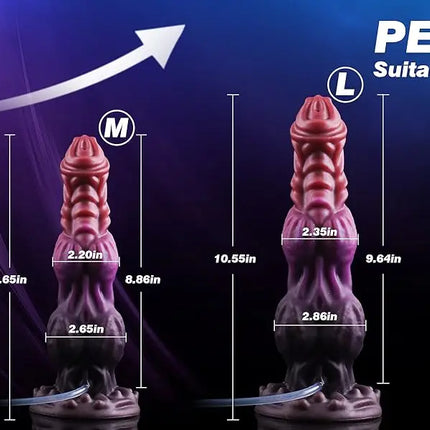 Huge Monster Dildo Squirting Fantasy Dildo Dragon Horse Dog Dildo Knotted Ejaculating Toy Big Anal Silicone Adult Toys for Women