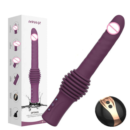 Telescopic Automatic Sex Machine Remote Control Dildo Vibrators  Heating Massager G Spot Thrusting Retractable Sex Toy For Woman