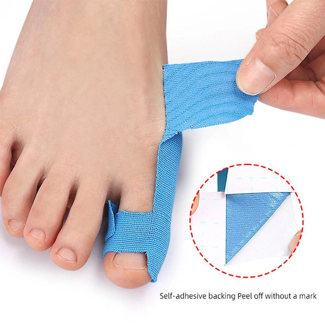 10PCS Precut Kinesiology Tape for Bunion,Bunion Corrector & Relief,Big Toe Support Pain Relief,Hypoallergenic Latex-Free Tape