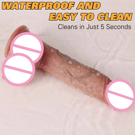 Waterproof Silicone Realistic Dildo G-Spot Vagina Anal Masturbators Exquisite Soft Thick Penis Erotic Adult Sex Toys Dick Cock
