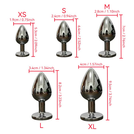 Blue Metal Anal Plug for Men And Women Outdoor Wearable Anal Door Expander Sexual Health And Wellness Product
