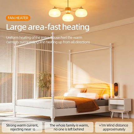 1200W Electric Heater Portable Fan Heaters Room Heater Home Office Desktop Heaters Warmer Machine For Winter Warmer for Home Use