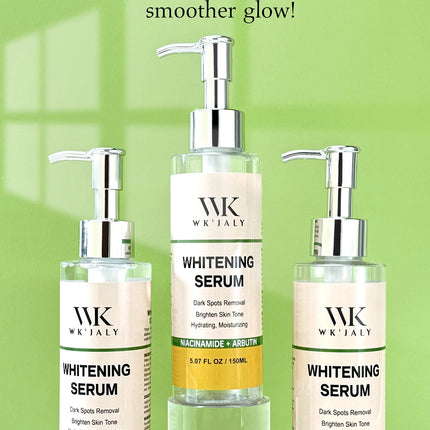 WK JALY Whitening, Black Spots Removal Serum, With Niacinamide, Arbutin, Remove Melanin, Freckles, Even Skin Tone, for All Skin