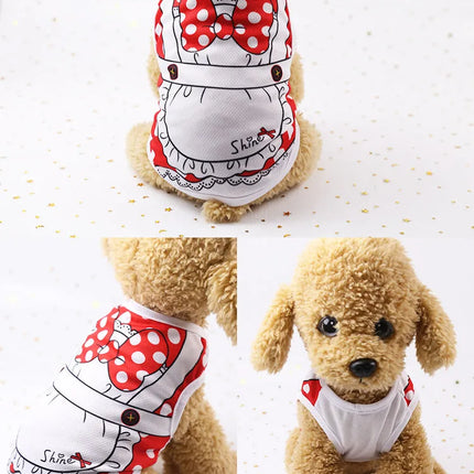 Dog Cat Puppy Kitten Pet Cartoon Spring Summer Autumn Cotton Clothes Clothing Vests Coats Jackets Shirt Dresses Costume