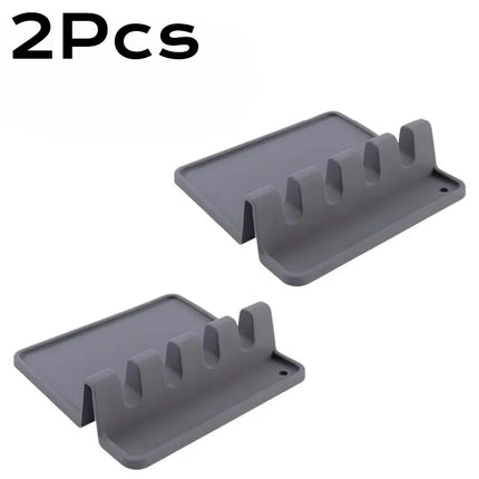 Silicone Kitchenware Rack Kitchen Tableware Drying Mat Spoon Chopsticks Spatula Storage Rest Holder Multifunctional Non-Slip Pad