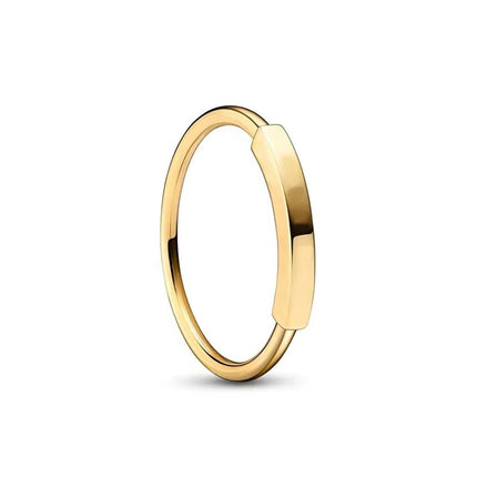 18K Gold Plated 925 Sterling Silver Flowers And Leaves Disc-shaped Ring 6 7 8 9 Rings Wedding Fashion Fine Luxury Jewelry Women
