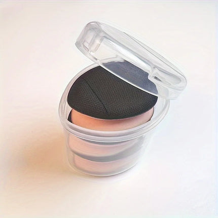 6pcs Mini Finger Puff With Box Makeup Sponge Puff Set With Container Makeup Puff Small Mini Powder Puff Cream Puff Makeup Tools