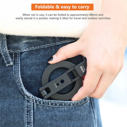 VRIG Magnetic Phone Holder Tripod Mount MagSafe Phone Stand W 1/4 Cold Shoe for iPhone 16 15 14 Samsung Phone Camera Accessories