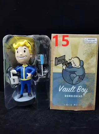 Anime Bobblehead Cute Vault Boy Full Set Action Figure Toys Collection Model Doll Desktop Ornament Display Boy Gifts