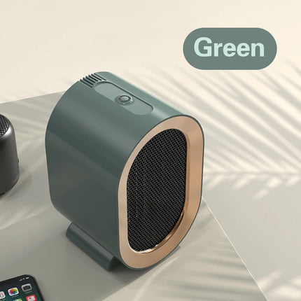 2025 New1200W Portable Electric Heater Mini Desktop Fan Heater Smart Warm Air Machine Home Bedroom Office Winter Heater