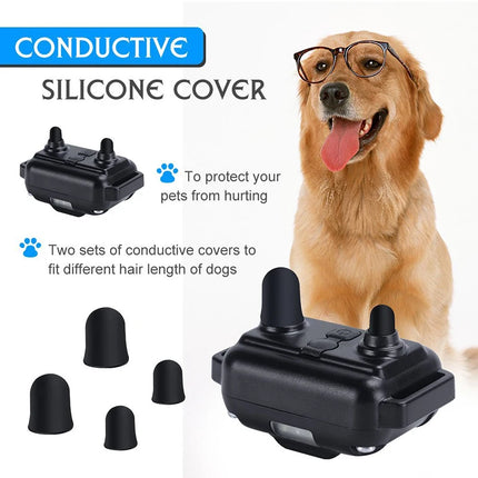 Electric Dog Training Collar 1000m Adjustable Pet Collar Remote Control Dog Device Anti Barking Device for 1/2/3 Dogs Trainer