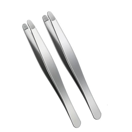 Heavy-Duty Stainless Steel Professional Eyebrow & Facial Hair Tweezers with Sharp Tips - Compatible for Eyebrows, Beards  Gift
