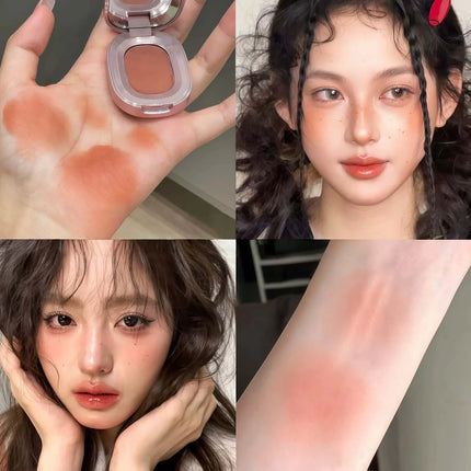 Monochrome Low Saturation Matte Blusher Suitable for Lips and Cheeks Makeup Multi-Use Blush Cream Lip Mud Beauty Cosmetics