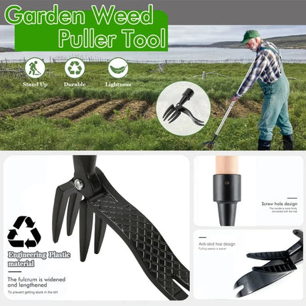 Stand Up Weeder Tool Manual Weed Puller Root Remover Detachable Garden Lawn Tool